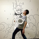 Illustration for article titled Chinese Artist Throws Himself Into Comics and Cartoons. Literally.